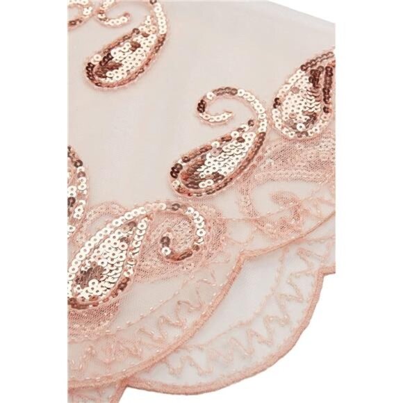 Shawl Wraps Sequin Beaded Cape Rose gold - Picture 6 of 6